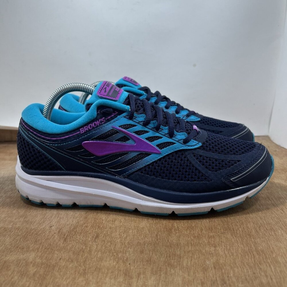 Brooks Addiction 13 Women Size 10.5 Blue Running Shoes Sneakers